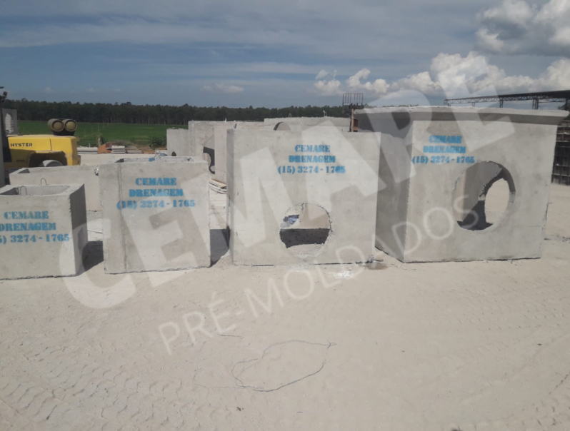 Caixa de Concreto Pré-moldada para Drenagem São Caetano do Sul - Caixa de Concreto Pré-moldada para Drenagem